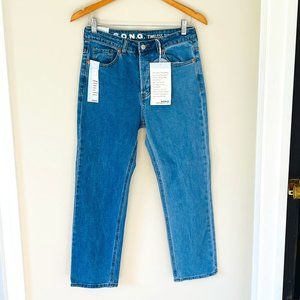S.O.N.G. Song Denim Half & Half NWT Timeless Fit Straight Ankle Fit Size 5